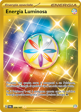 Energia Luminosa 226/167 Oro Rara Iper - ITA - Near Mint - Scarlatto e Violetto - Crepuscolo Mascherato - Carta Pokemon