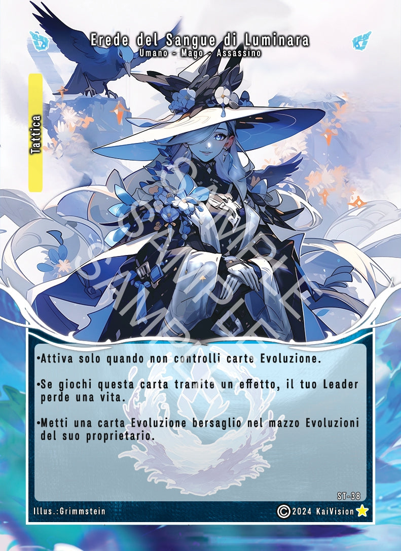 Erede del Sangue di Luminara ST - 38 Rara Foil Extended Art - 1a Edizione - ITA - Near Mint - Serie Torneo - Carta Creatures of Exo