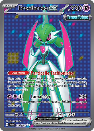 Eroeferreo-ex 225/182 Full Art - ITA - Near Mint - Scarlatto e Violetto - Paradosso Temporale - Carta Pokemon