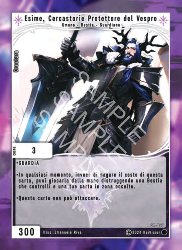 Esime, Cercastorie Protettore del Vespro OV - 087 Comune - 1a Edizione - ITA - Near Mint - Oppressione Vacua - Carta Creatures of Exo