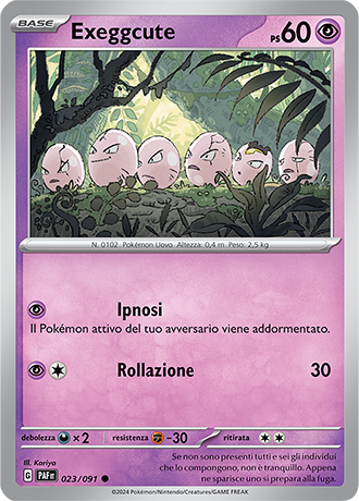 Exeggcute 023/091 - ITA - Near Mint - Scarlatto e Violetto - Destino di Paldea - Carta Pokemon