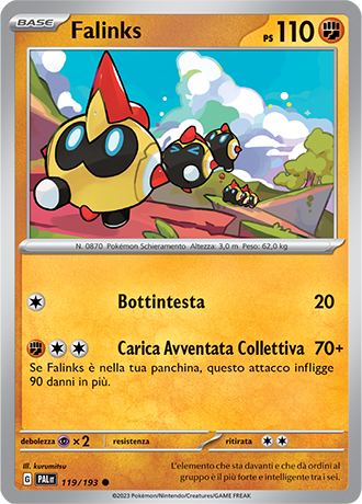 Falinks 119/193 - ITA - Near Mint - Scarlatto e Violetto - Evoluzioni a Paldea - Carta Pokemon