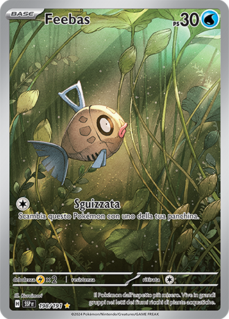 Feebas 198/191 - ITA - Near Mint - Scarlatto e Violetto - Scintille Folgoranti - Carta Pokemon