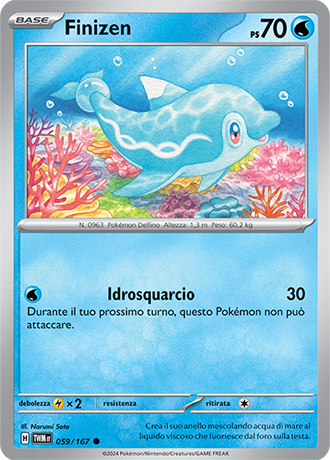 Finizen 059/167 Comune - ITA - Near Mint - Scarlatto e Violetto - Crepuscolo Mascherato - Carta Pokemon