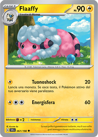 Flaaffy 067/198 - ITA - Near Mint - Scarlatto e Violetto - Carta Pokemon