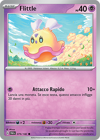 Flittle 079/182 - ITA - Near Mint - Scarlatto e Violetto - Paradosso Temporale - Carta Pokemon