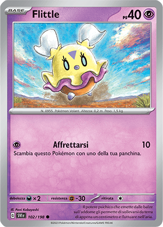 Flittle 102/198 - ITA - Near Mint - Scarlatto e Violetto - Carta Pokemon