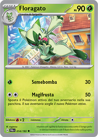 Floragato 014/193 - ITA - Near Mint - Scarlatto e Violetto - Evoluzioni a Paldea - Carta Pokemon