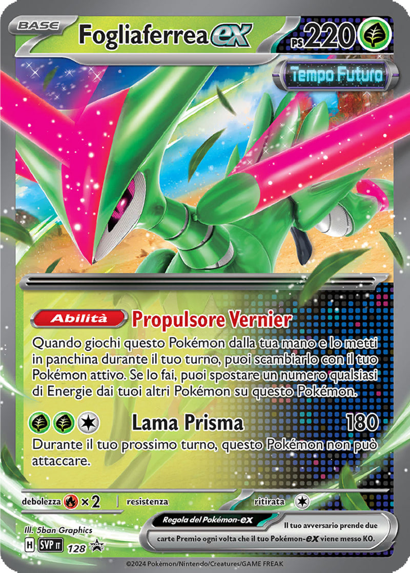 Fogliaferrea-ex SVP 128 - ITA - Near Mint - Promo Scarlatto e Violetto - Carta Pokemon