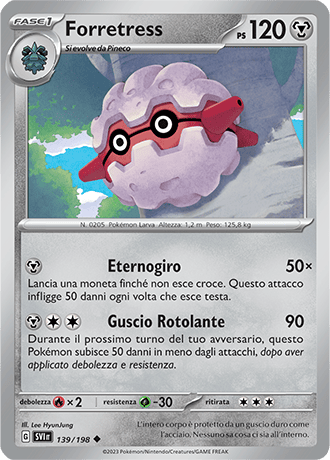 Forretress 139/198 - ITA - Near Mint - Scarlatto e Violetto - Carta Pokemon