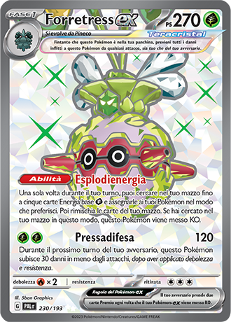 Forretress ex 230/193 Full Art - ITA - Near Mint - Scarlatto e Violetto - Evoluzioni a Paldea - Carta Pokemon