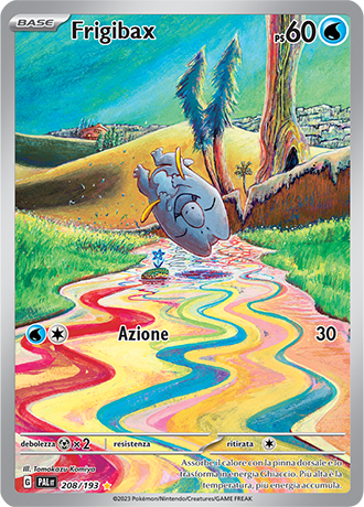 Frigibax 208/193 Illustrazione Rara - ITA - Mint - Scarlatto e Violetto - Evoluzioni a Paldea - Carta Pokemon