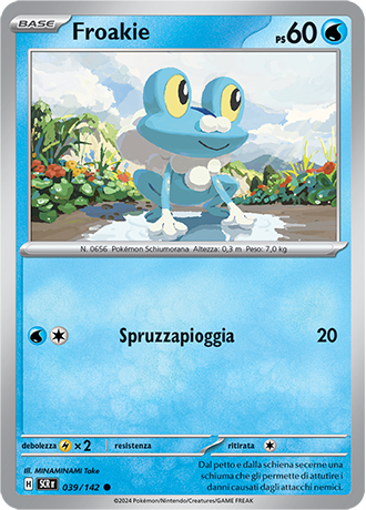 Froakie 039/142 - ITA - Near Mint - Scarlatto e Violetto - Corona Astrale - Carta Pokemon