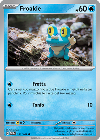 Froakie 056/167 Comune - ITA - Near Mint - Scarlatto e Violetto - Crepuscolo Mascherato - Carta Pokemon