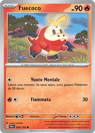 Fuecoco 035/193 - ITA - Near Mint - Scarlatto e Violetto - Evoluzioni a Paldea - Carta Pokemon