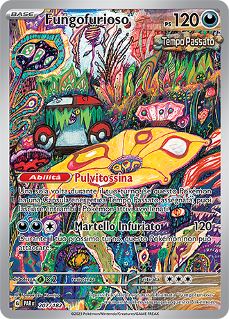 Fungofurioso 207/182 Illustrazione Rara - ITA - Near Mint - Scarlatto e Violetto - Paradosso Temporale - Carta Pokemon