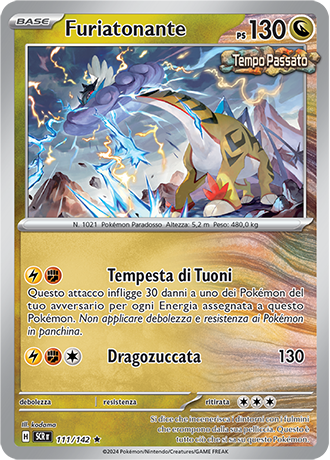 Furiatonante 111/142 Holo - ITA - Near Mint - Scarlatto e Violetto - Corona Astrale - Carta Pokemon