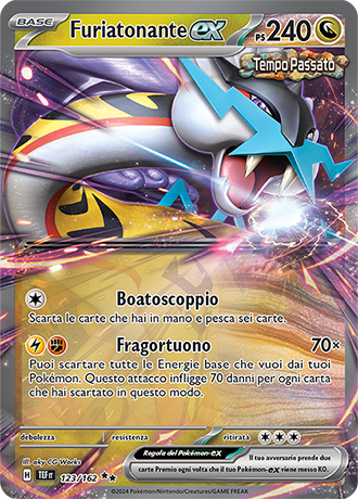 Furiatonante-ex 123/162 - ITA - Near Mint - Scarlatto e Violetto - CronoForze - Carta Pokemon