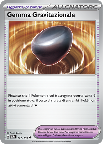 Gemma Gravitazionale 137/142 - ITA - Near Mint - Scarlatto e Violetto - Corona Astrale - Carta Pokemon