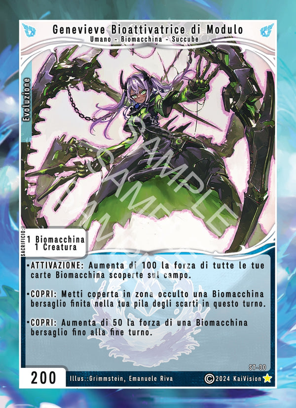 Genevieve, Bioattivatrice di Modulo ST - 30 Rara Foil - 1a Edizione - ITA - Near Mint - Serie Torneo - Carta Creatures of Exo