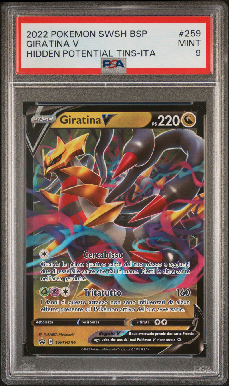 Giratina-V SWSH259 - ITA - Mint - Gradata PSA 9 - Promo Spada e Scudo - Carta Pokemon