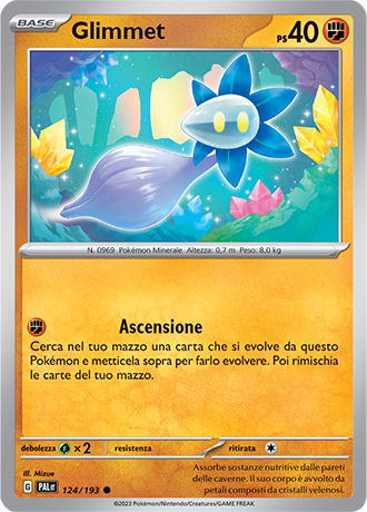 Glimmet 124/193 - ITA - Near Mint - Scarlatto e Violetto - Evoluzioni a Paldea - Carta Pokemon