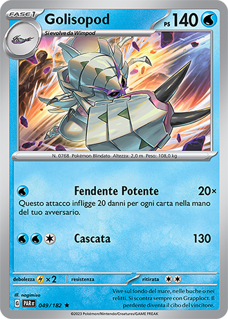 Golisopod 049/182 Holo - ITA - Near Mint - Scarlatto e Violetto - Paradosso Temporale - Carta Pokemon