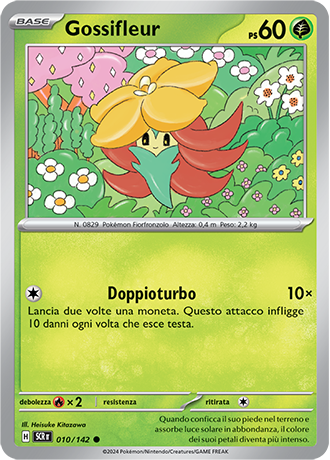 Gossifleur 010/142 - ITA - Near Mint - Scarlatto e Violetto - Corona Astrale - Carta Pokemon