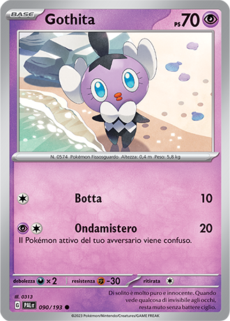 Gothita 090/193 - ITA - Near Mint - Scarlatto e Violetto - Evoluzioni a Paldea - Carta Pokemon