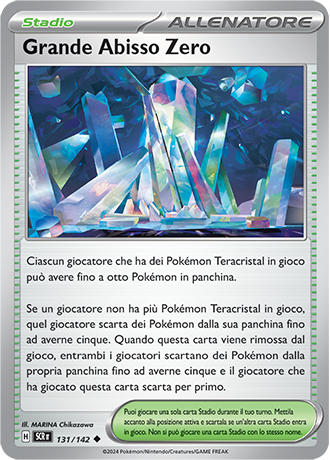 Grande Abisso Zero 131/142 - ITA - Near Mint - Scarlatto e Violetto - Corona Astrale - Carta Pokemon