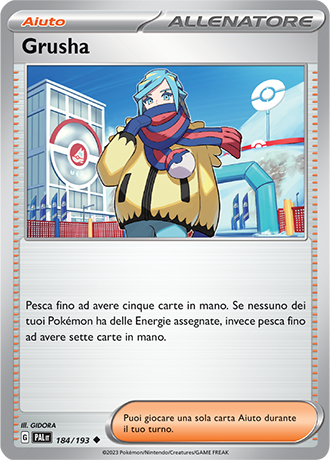 Grusha 184/193 - ITA - Near Mint - Scarlatto e Violetto - Evoluzioni a Paldea - Carta Pokemon