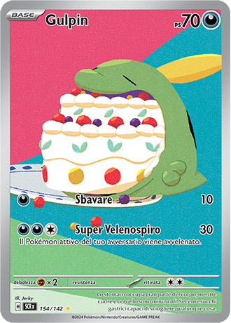 Gulpin 154/142 - ITA - Near Mint - Scarlatto e Violetto - Corona Astrale - Carta Pokemon