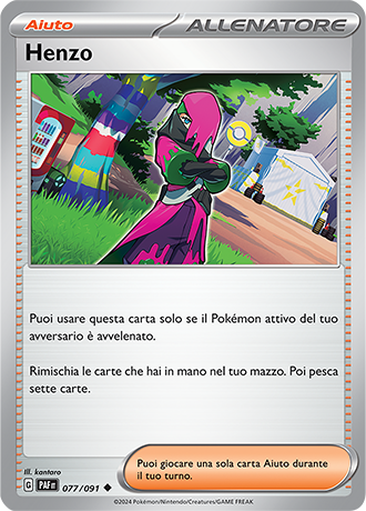 Henzo 077/091 Reverse Holo - ITA - Near Mint - Scarlatto e Violetto - Destino di Paldea - Carta Pokemon