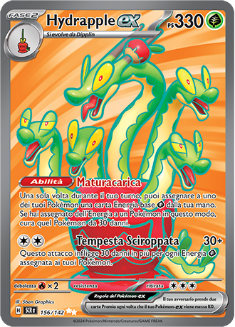 Hydrapple-ex 156/142 - ITA - Near Mint - Scarlatto e Violetto - Corona Astrale - Carta Pokemon