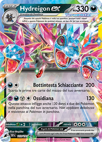 Hydreigon-ex 119/191 - ITA - Near Mint - Scarlatto e Violetto - Scintille Folgoranti - Carta Pokemon 0