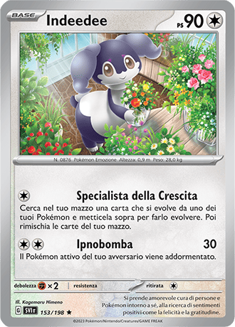 Indeedee 153/198 Reverse Holo - ITA - Near Mint - Scarlatto e Violetto - Carta Pokemon