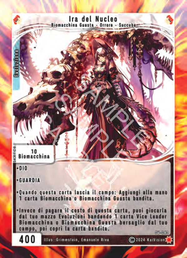 Ira del Nucleo OV - 043 Super Rara Cloud Foil - 1a Edizione - ITA - Near Mint - Oppressione Vacua - Carta Creatures of Exo