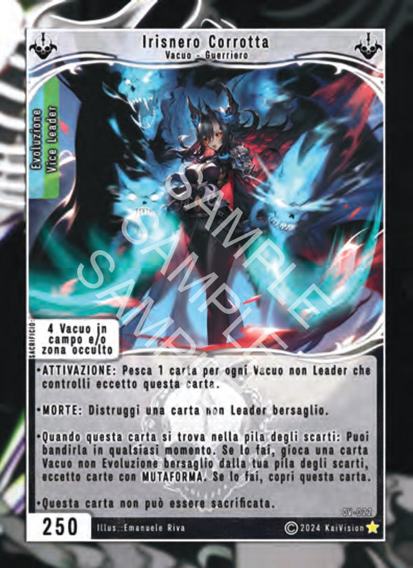 Irisnero Corrotta OV - 022 Rara Foil - 1a Edizione - ITA - Near Mint - Oppressione Vacua - Carta Creatures of Exo