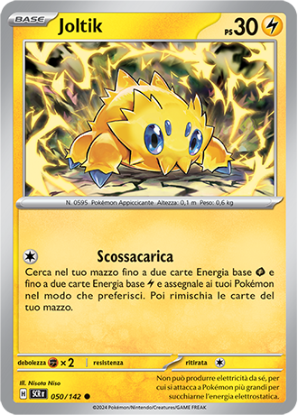 Joltik 050/142 - ITA - Near Mint - Scarlatto e Violetto - Corona Astrale - Carta Pokemon