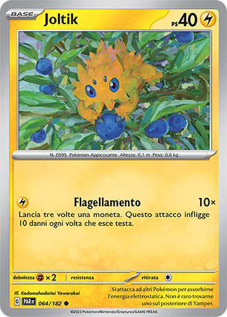 Joltik 064/182 - ITA - Near Mint - Scarlatto e Violetto - Paradosso Temporale - Carta Pokemon