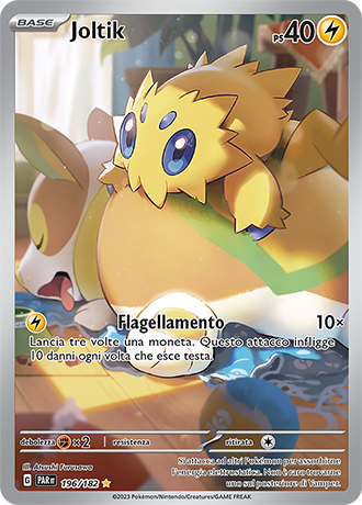 Joltik 196/182 Illustrazione Rara - ITA - Near Mint - Scarlatto e Violetto - Paradosso Temporale - Carta Pokemon