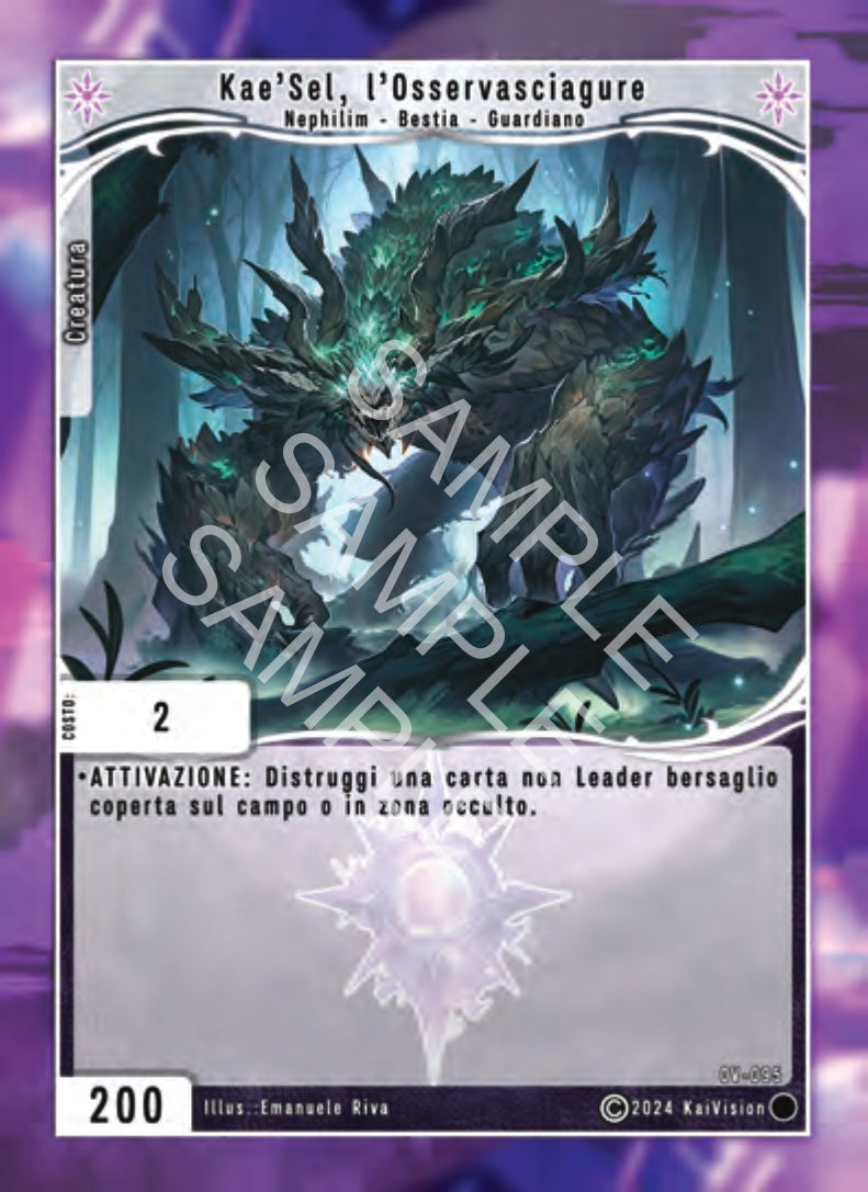 Kae'Sel, l'Osservasciagure OV - 095 Comune - 1a Edizione - ITA - Near Mint - Oppressione Vacua - Carta Creatures of Exo