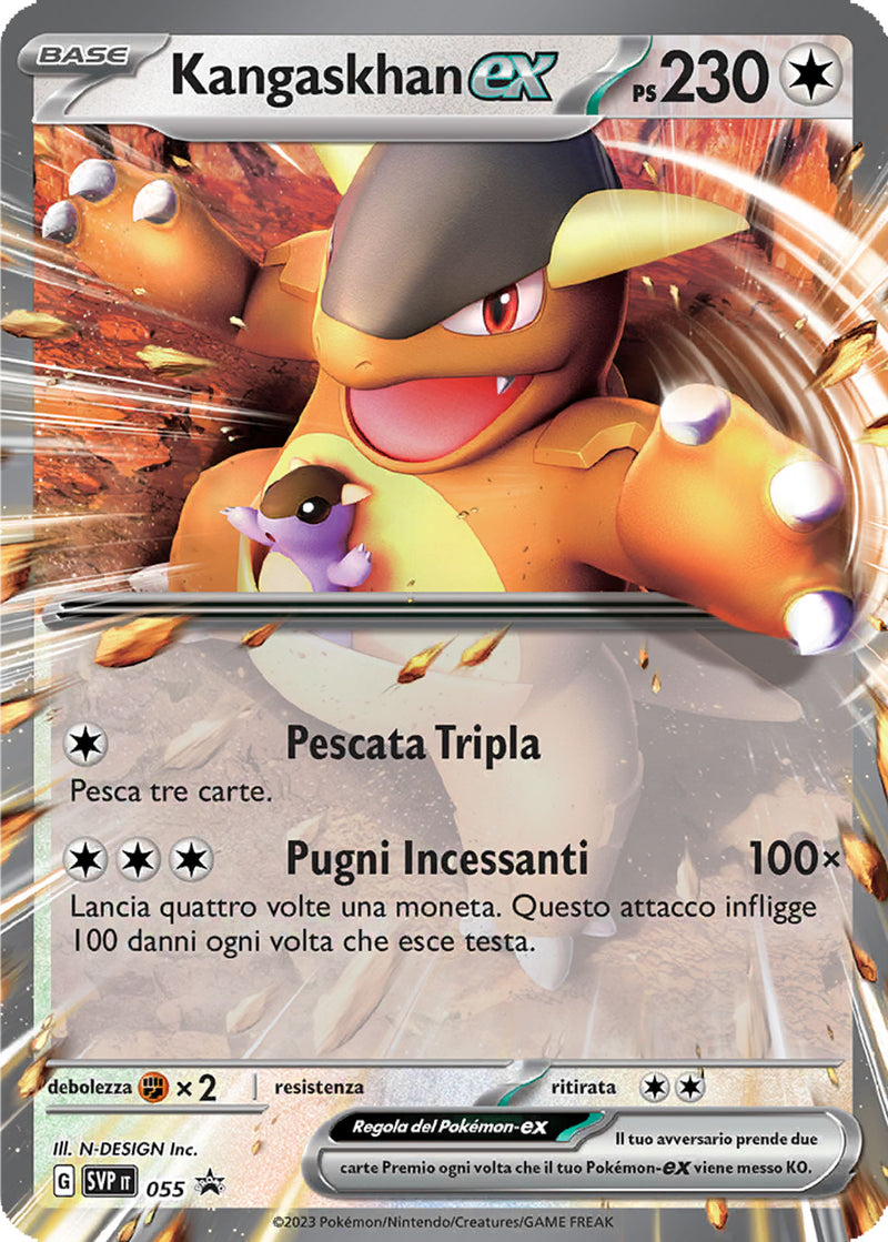 Kangaskhan-ex SVP 055 - ITA - Near Mint - Promo Scarlatto e Violetto - Carta Pokemon