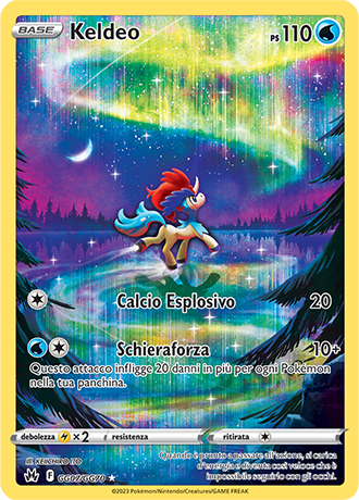 Keldeo GG07/GG70 Galleria di Galar - ITA - Near Mint - Spada e Scudo - Zenit Regale - Carta Pokemon