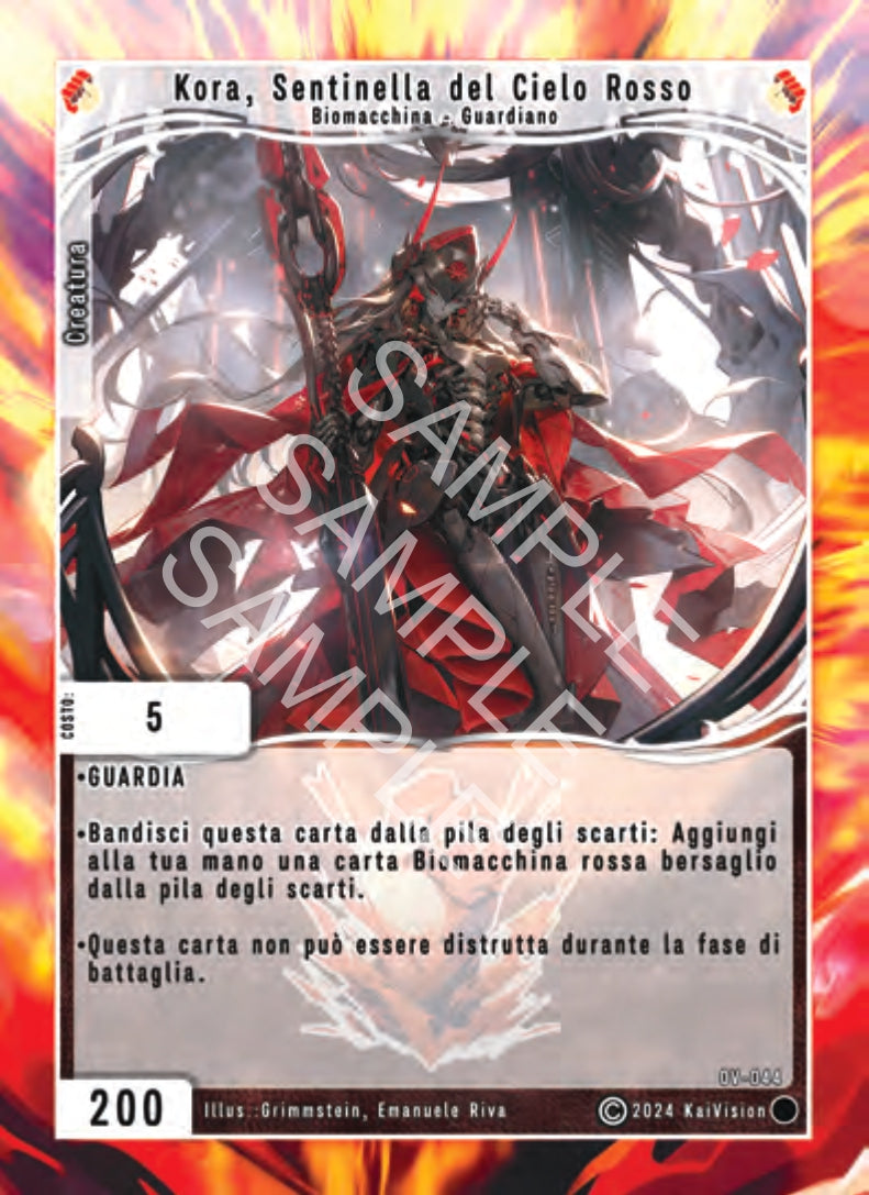 Kora, Sentinella del Cielo Rosso OV - 044 Comune - 1a Edizione - ITA - Near Mint - Oppressione Vacua - Carta Creatures of Exo