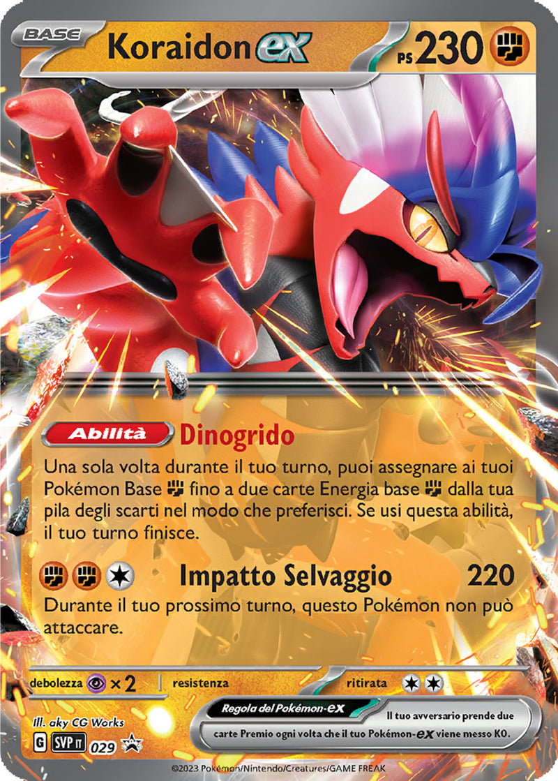 Koraidon SVP 029 - ITA - Near Mint - Promo Scarlatto e Violetto - Carta Pokemon