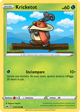 Kricketot 010/159 - ITA - Near Mint - Spada e Scudo - Zenit Regale - Carta Pokemon