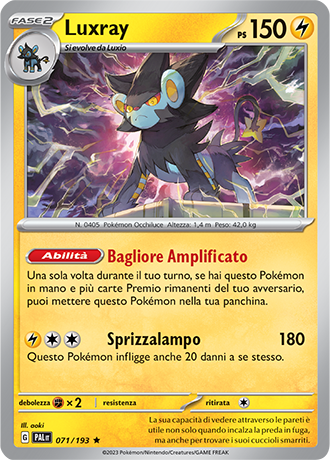 Luxray 071/193 Holo - ITA - Near Mint - Scarlatto e Violetto - Evoluzioni a Paldea - Carta Pokemon