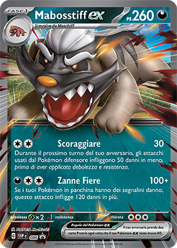 Mabosstiff EX SVP 086 - ITA - Near Mint - Promo Scarlatto e Violetto - Carta Pokemon