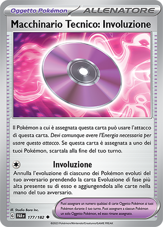 Macchinario Tecnico:  Involuzione 177/182 - ITA - Mint - Scarlatto e Violetto - Paradosso Temporale - Carta Pokemon